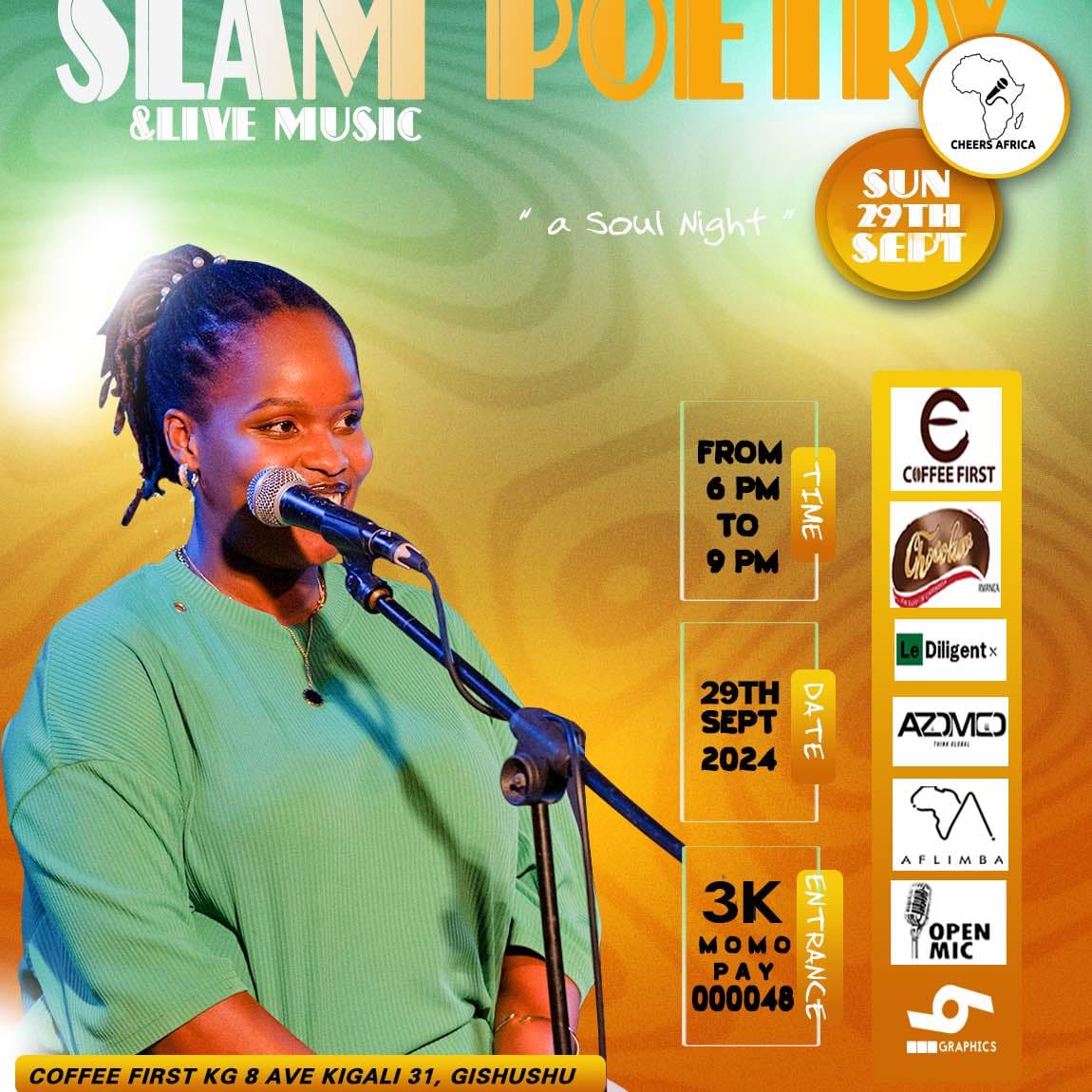 Slam poetry and live music 