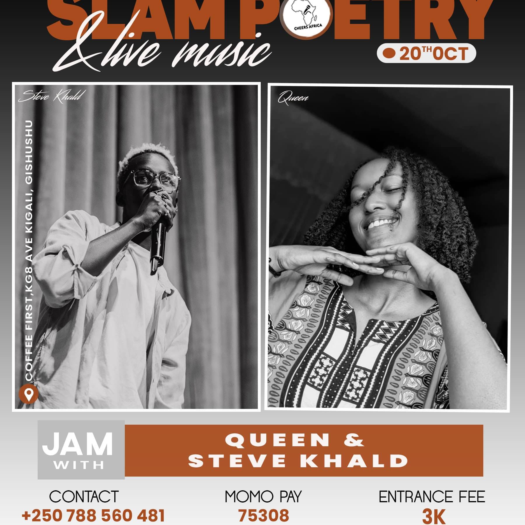 Slam poetry and live music night 